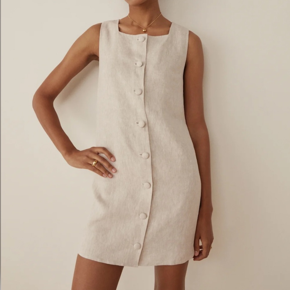 Reformation danna linen dress